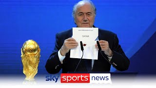 Former FIFA president Sepp Blatter admits decision to award the World Cup to Qatar was a mistake [upl. by Ynaffets]