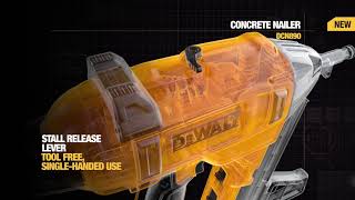 DEWALT® 18V CORDLESS XR CONCRETE NAILER DCN890 [upl. by Isacco]