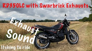 Yamaha RD350LC with Swarbrick Exhausts Exhaust sound [upl. by Klement]