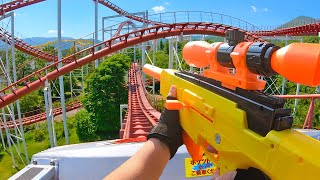 Nerf War  Amusement Park Battle Collection Nerf First Person Shooter [upl. by Rockefeller]