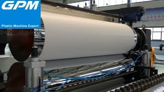 plastic sheet manufacturing processplastic sheet making machine [upl. by Tench371]