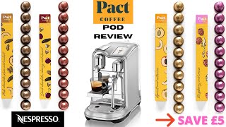 Pact Coffee Pod Review  Nespresso Compatible Pods [upl. by Ettie]