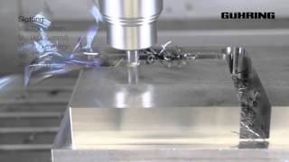 Guhring RF 100 end mills demonstrating high speed machining [upl. by Guarino]