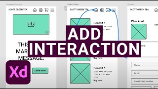 How to Add Interaction to Your Prototype in Adobe XD [upl. by Alysoun]