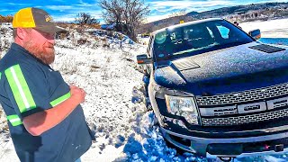 Ford Raptor Is No Match For First Major Snow Storm [upl. by Liggett]