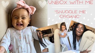 THE BEST LOUNGER FOR BABIES  BABY MUST HAVES  SNUGGLE ME ORGANIC  INFANT LOUNGER  UNBOX WITH ME [upl. by Anotyad]