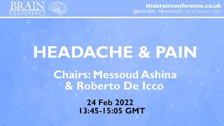 THE BRAIN CONFERENCE 2022 Headache amp Pain Session [upl. by Weisbrodt]