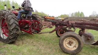 THE FARMHOUSE Plowing and discing the back field Looking at our cows Mowing Morel mushrooms [upl. by Hollah]