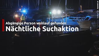 Schörfling am Attersee Nächtliche Suchaktion im Hafenbereich des Attersees nach abgängiger Person [upl. by Ahseikram6]