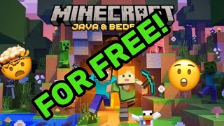 How to get Minecraft java or bedrock for free 2024 [upl. by Isidoro]