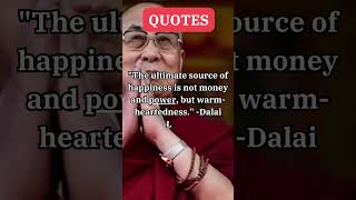 quotDiscover True Happiness Dalai Lamas Insight on Warmheartednessquot 💖quotes dalailama shorts [upl. by Utica]