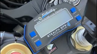 Adding a Starlane GPS4 lite lap timer to the GSXR1000 [upl. by Asilet]