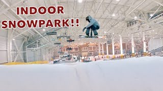 Snowboarding The FIRST EVER US INDOOR SNOW DOME Big Snow NJ  The American Dream [upl. by Udella]