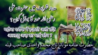 Madina Sharif me Hazrat e Ali Razi allahu anh ka bhai kaun  islamicvideo diniyat razavi [upl. by Neuberger715]