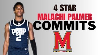 Maryland basketball lands 4 star guard Malachi Palmer [upl. by Nowtna861]