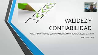 Validez y confiabilidad [upl. by Mulcahy]