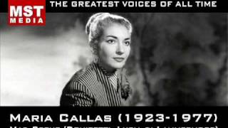 100 Greatest Singers MARIA CALLAS [upl. by Ayo]