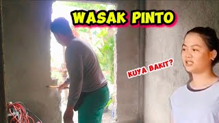 HAMBA NG MAIN DOOR BAHAY NINA NONA BADETH kuyanolivlog [upl. by Anitsirhc886]