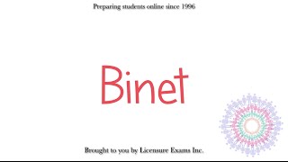 Binet  ASWB NCE NCMHCE MFT Exam Prep and Review [upl. by Lathrop]