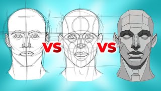 LOOMIS vs REILLY vs ASARO The Best Head Drawing Method [upl. by Yvor514]