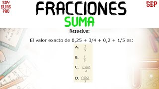 Suma de Fracciones [upl. by Scevour]