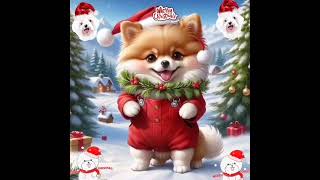 🎅Barking Dogs🎄Merry Christmas song 🎁Jingle Bells songs🎄🎅WhatsApp status 🔔🎁🎅 [upl. by Bernadine]