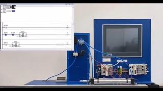 Sterowanie siłownikiem pneumatycznym za pomocą PLC Beckhoff CX 9001 1 [upl. by Lenci949]