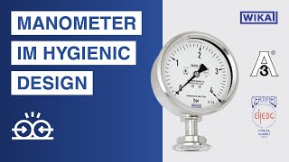 Sichere Druckmessung in der sterilen Verfahrenstechnik  Plattenfedermanometer im Hygienic Design [upl. by Retsel]