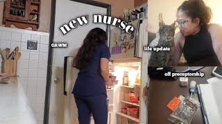 New nurse Vlog  grwm post preceptorship life update nursevlog newnurse weekinmylife [upl. by Hamlin]