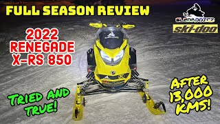 Reviewing the Fleet Part 2 of 3  2022 SkiDoo Renegade XRS 850 After 13000 KMs  A Mogul Master [upl. by Elburt]