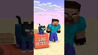 Help Herobrine Cat Jump Long shorts minecraft newupload helpherobrine [upl. by Tehc]