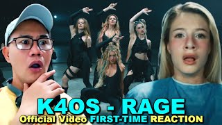 FIRSTTIME REACTION  K4OS  RAGE Official Video [upl. by Amhser]