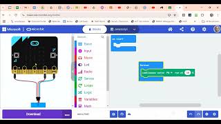 Connect and Test continuous servo with your microbit [upl. by Octavus824]