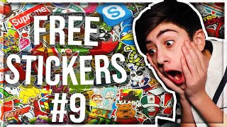 UNBOXING FREE STICKERS 9 w Links  Zane Burko [upl. by Caesaria]