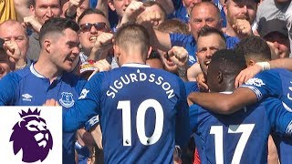 Gylfi Sigurdsson connects with Theo Walcott for goal v Man United  Premier League  NBC Sports [upl. by Hughes211]