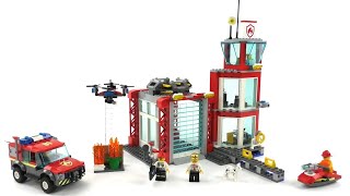 LEGO City Set 60215 FeuerwehrStation  Review deutsch [upl. by Don152]