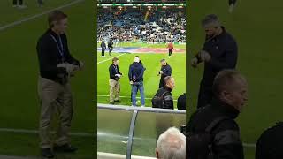 Jobi McAnuff and Gary Rowett at Elland Road leedsunited football championship leeds lufc mot [upl. by Florian]