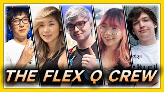 THE FLEX Q CREW ft Sneaky Meteos Doublelift Leena LilyPichu [upl. by Suoivatnom]