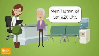 Deutsch lernen  Frau Meier geht zum Arzt  Lektion 8 [upl. by Sherourd]