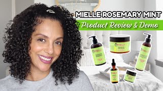 Mielle Rosemary Mint Strengthening Line Review amp Demo on FINE CURLS [upl. by Seluj]