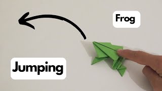 ORIGAMI JUMPING FROG Traditional model [upl. by Stacee]