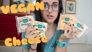 VEGAN CHEESE TASTE TEST  Follow Your Heart cheese slices [upl. by Abibah325]