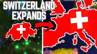 Peace Was Never An Option  Switzerland Forms the EU in Rise of Nations Roblox Gameplay [upl. by Ydnelg]