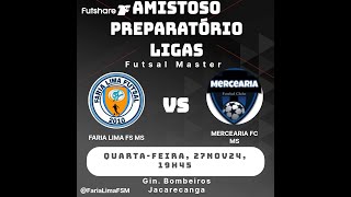 Faria Lima FS Ms 3 x 4 Mercearia FC Ms Amistoso [upl. by Enelyahs280]