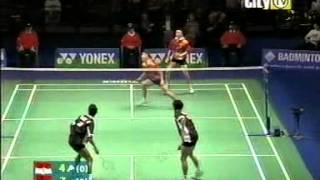 Badminton Best Mens Doubles Match Ever 13 [upl. by Atiuqrehs]