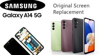 Samsung A14 A145 Original Screen Replacement Tutorial  Wymiana wyświetlacza [upl. by Farhsa816]