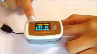 How to use a Fingertip Pulse Oximeter EasyHome Oximeter Demo [upl. by Brent269]