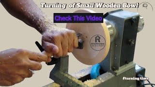 Turning Small Bowl12inch  pine woodmadeinqatar handmade viralvideo smallbusiness woodworking [upl. by Leirraj875]