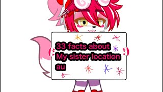 Fnaf Sister Location my sister location au facts [upl. by Yerffeg675]