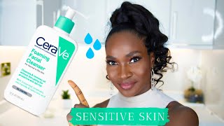 CERAVE FOAMING FACIAL CLEANSER REVIEW [upl. by Anailil621]